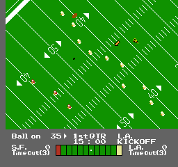 NES Play Action Football (USA) In game screenshot